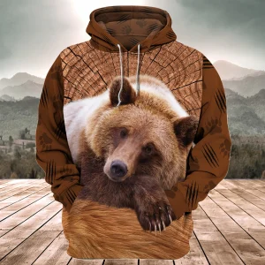 Cute Bear All Over Printed Unisex Shirt