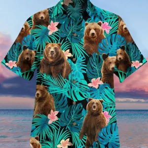 Brown Bear Tropical Hawaii Shirt