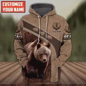 Personalized Name Bear 2 All Over Printed Unisex Shirt Q111003