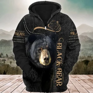 Black Bear All Over Printed Unisex Shirt Q110206
