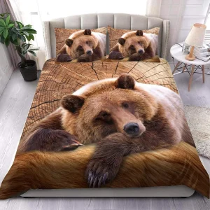Cute Bear All Over Printed Bedding Set Q270906