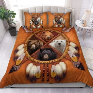 Four Bears Dreamcatcher All Over Printed Bedding Set Q151002
